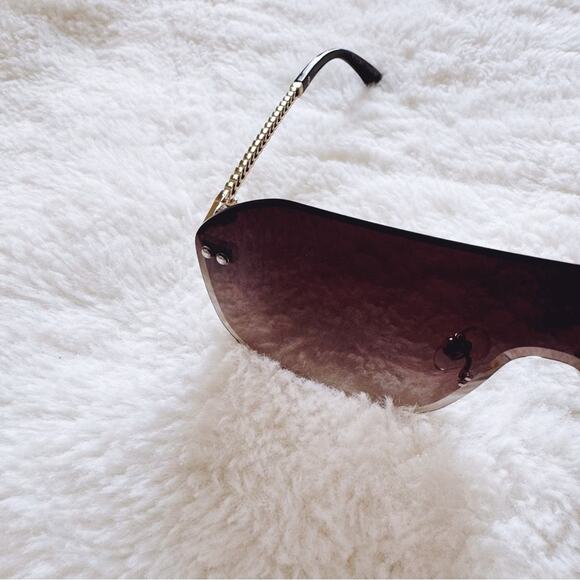 Piper Clear Brown Single-Lens Sunglasses - Picture 4 of 9